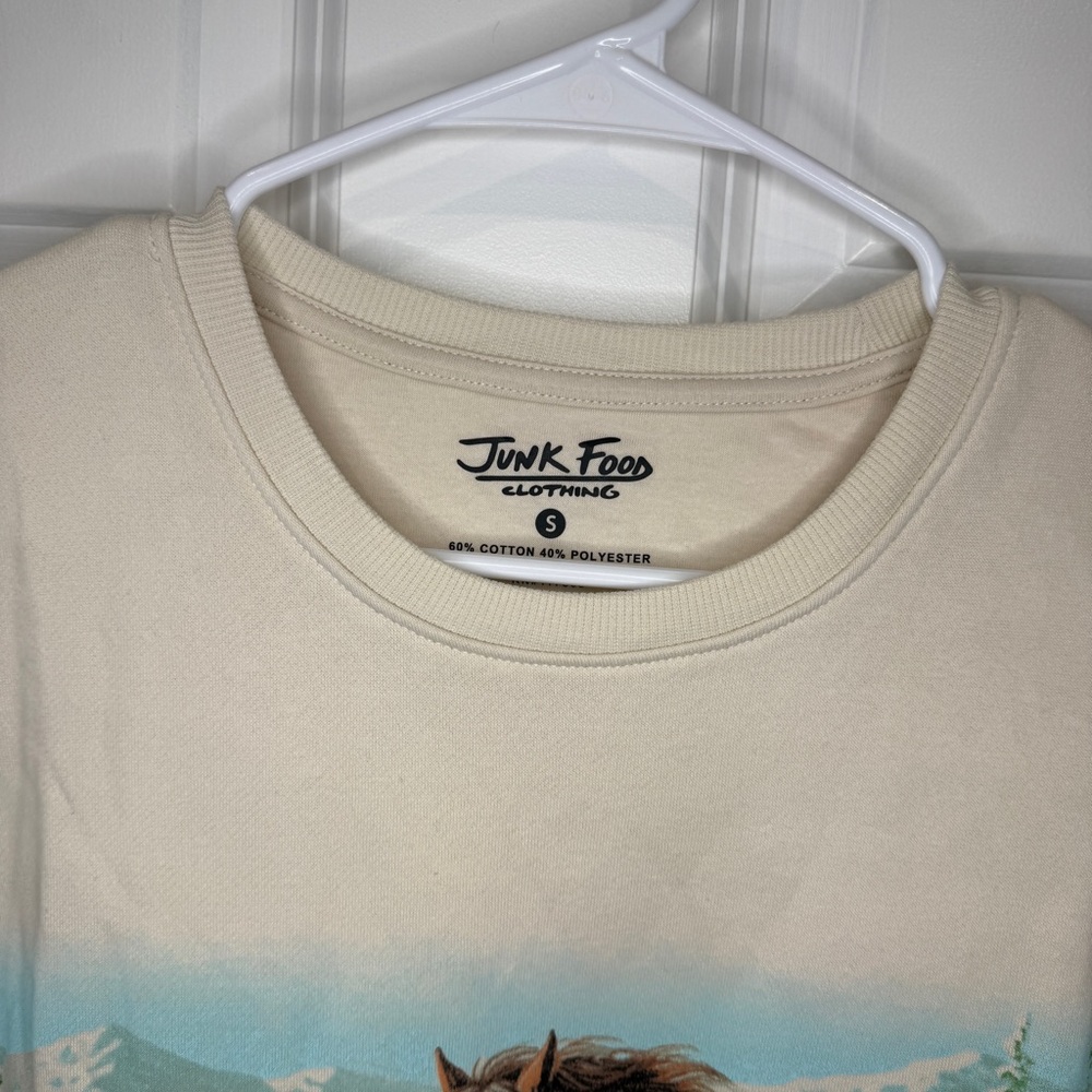Altar’d State Junk Food Vintage-Inspired Horse Graphic Sweatshirt Size Small - Picture 3 of 4